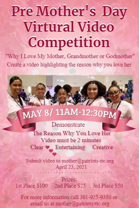 Pre-Mother's Day Virtual Video Competition